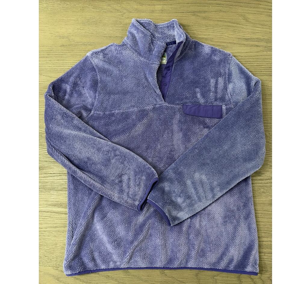 Jachs Cabin Purple 1/4 Snap Sherpa Fleece Pullover Sweater Women’s Size L